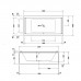 700341 Duravit STARCK Ванна акриловая прямоугольный вариант 2000x1000х460 mm, с 2 наклонами для спины, цвет белый